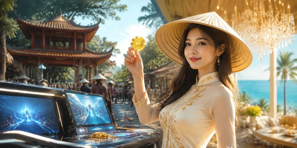 Người dùng tại Hà Nội đội nón lá theo dõi giải esports và casino online cùng lúc
