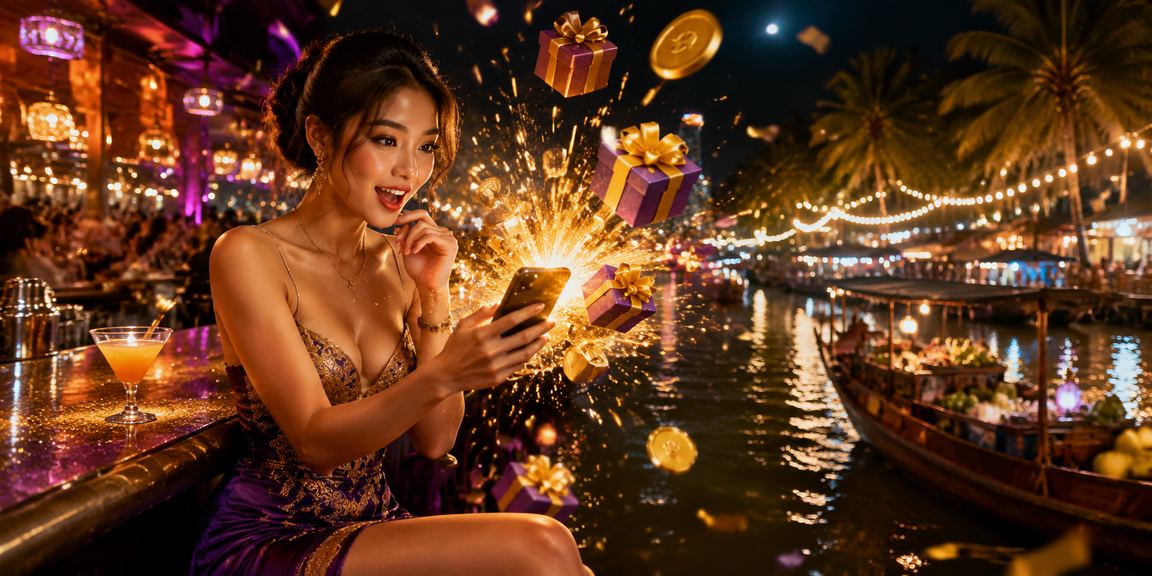 Người chơi tại vùng Mekong thưởng thức slot game trên bãi biển